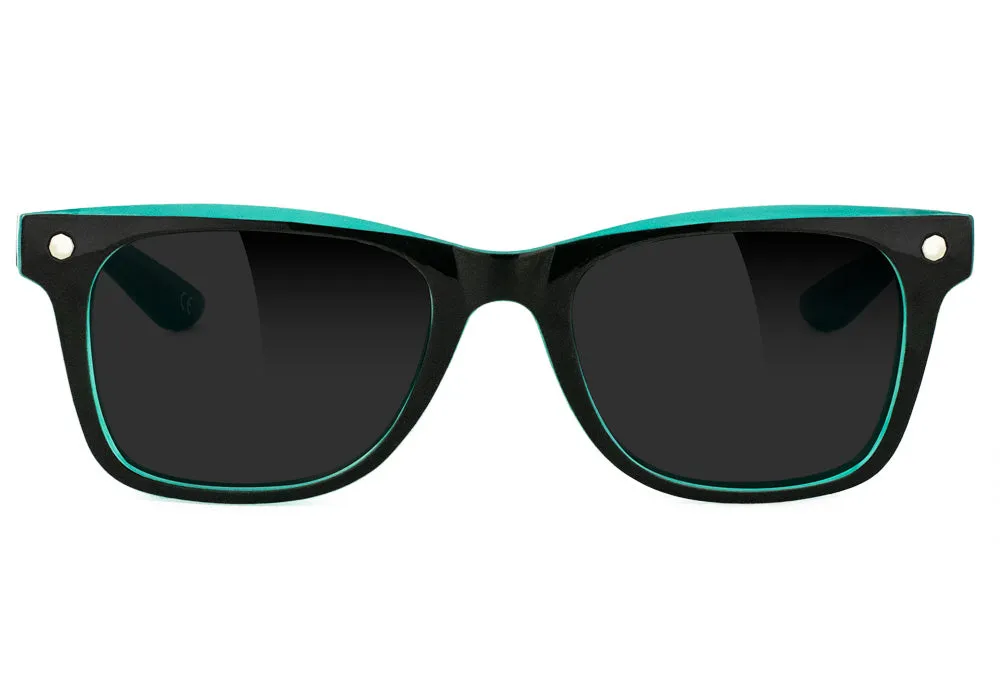 Glassy Harper Premium Polarized Sunglasses - Black/Tiffany