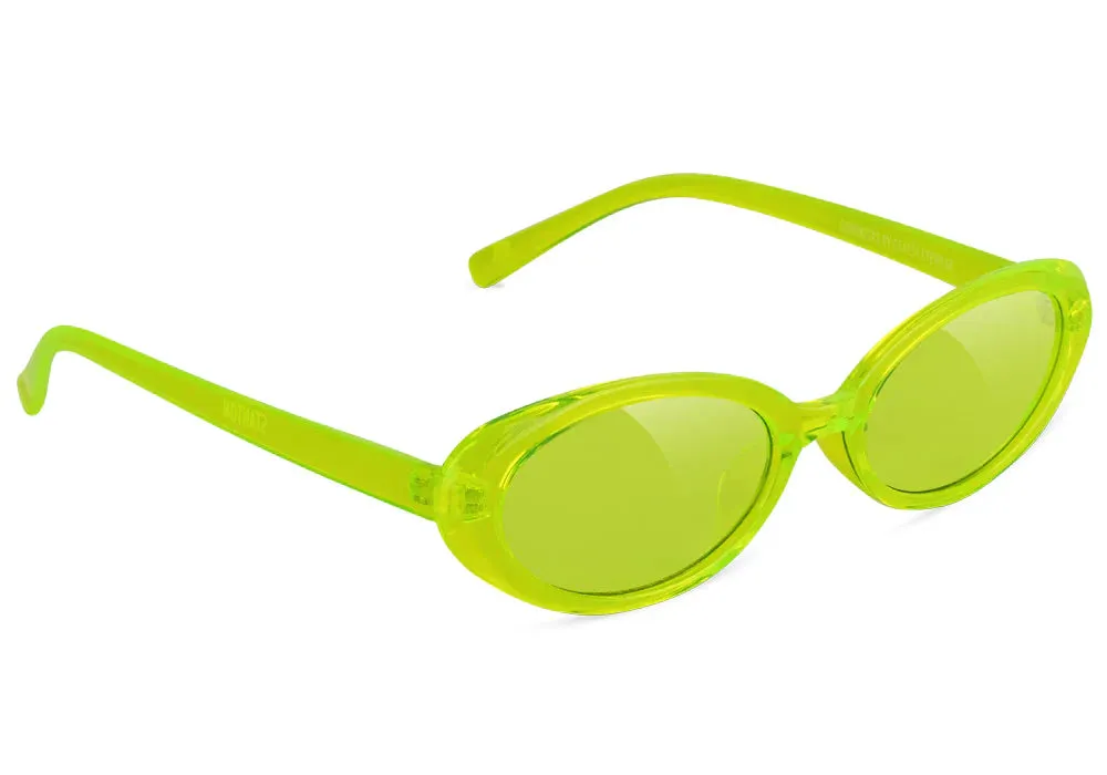 Glassy Stanton Sunglasses - Lime/Lime Lens