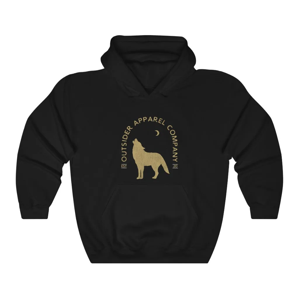 Gold Lone Wolf Hoodie