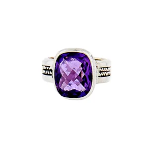Grape Pleasure Amethyst Handcrafted Sterling Silver Ring
