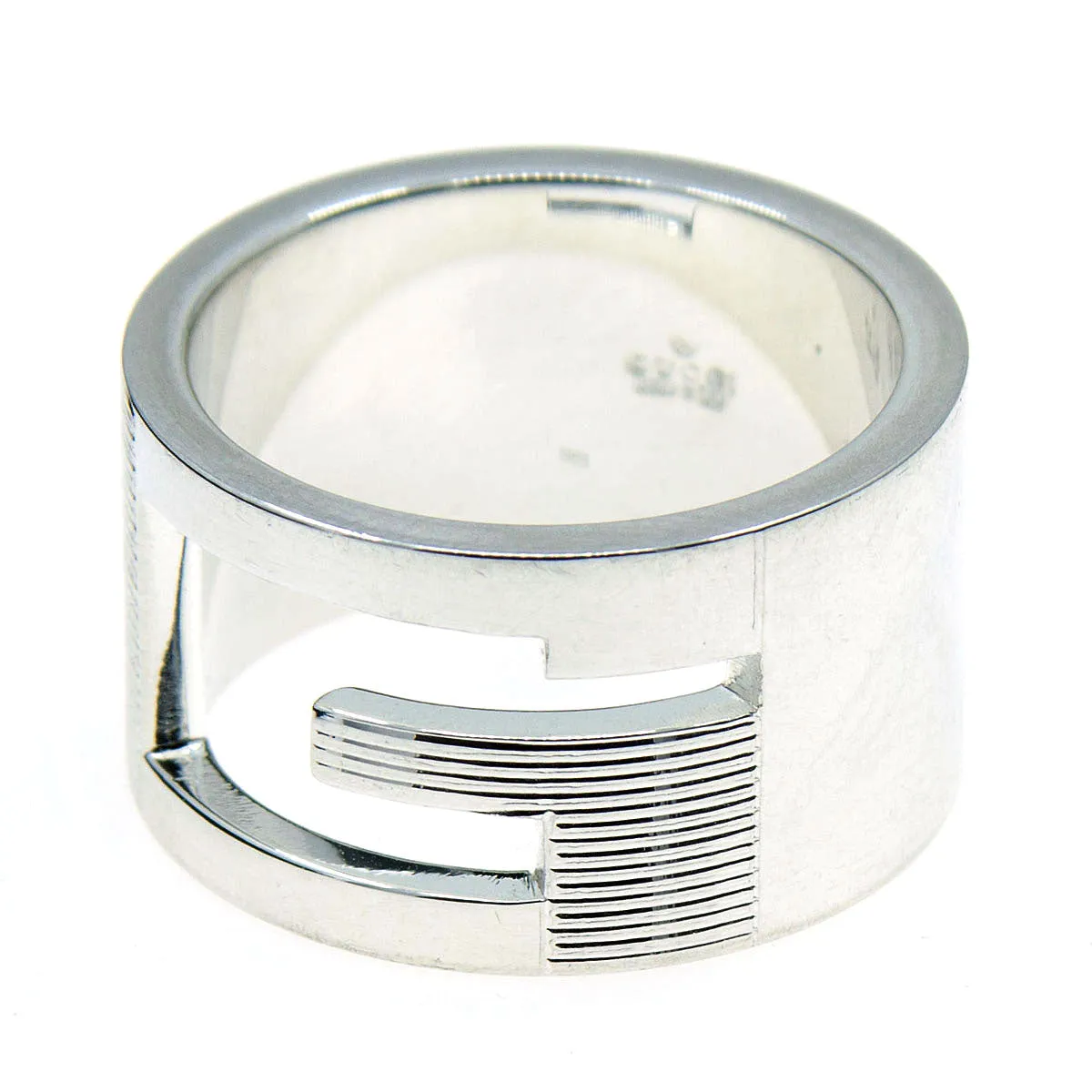 Gucci Wide Cutout G Band Ring