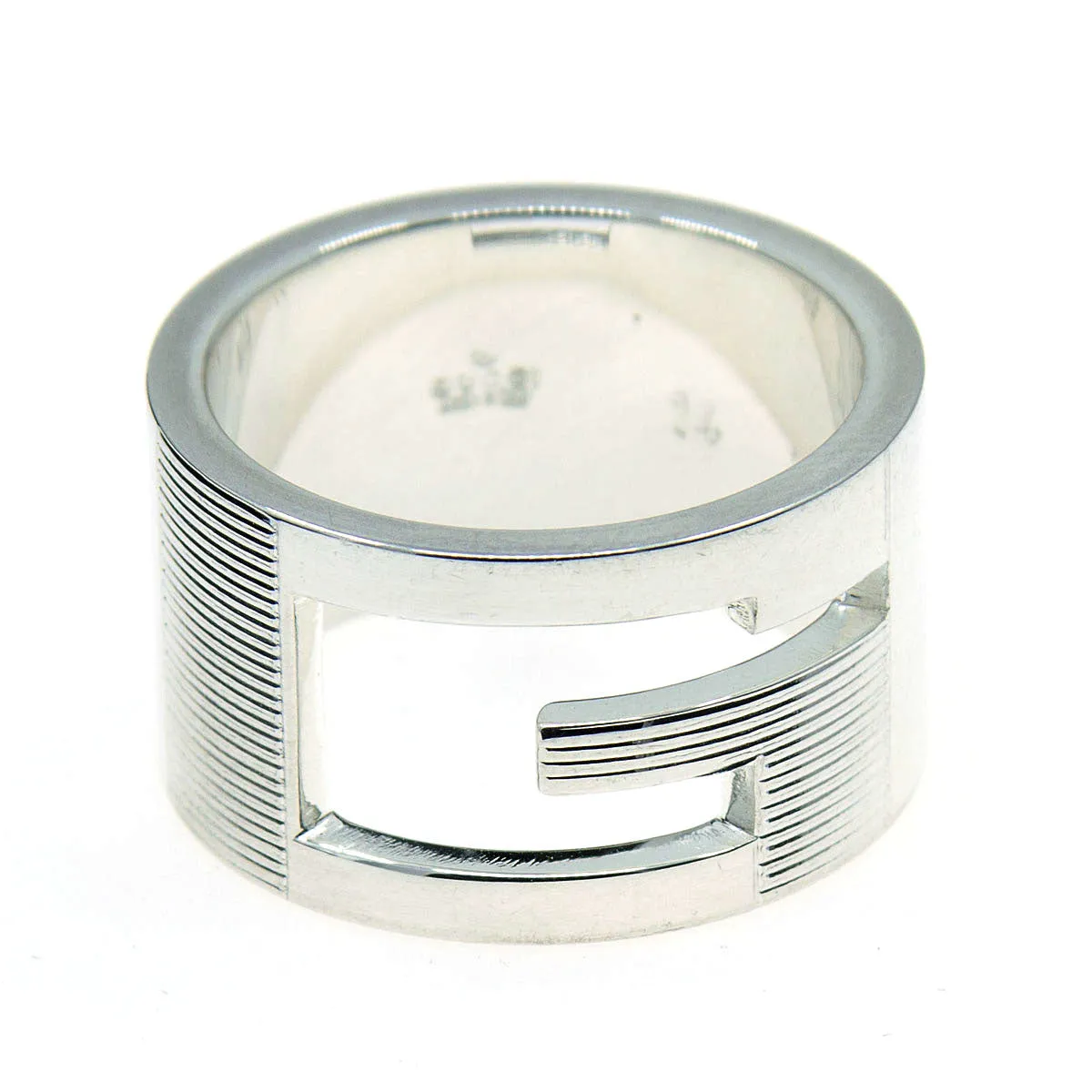 Gucci Wide Cutout G Band Ring