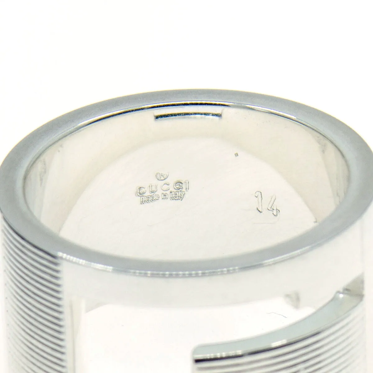 Gucci Wide Cutout G Band Ring