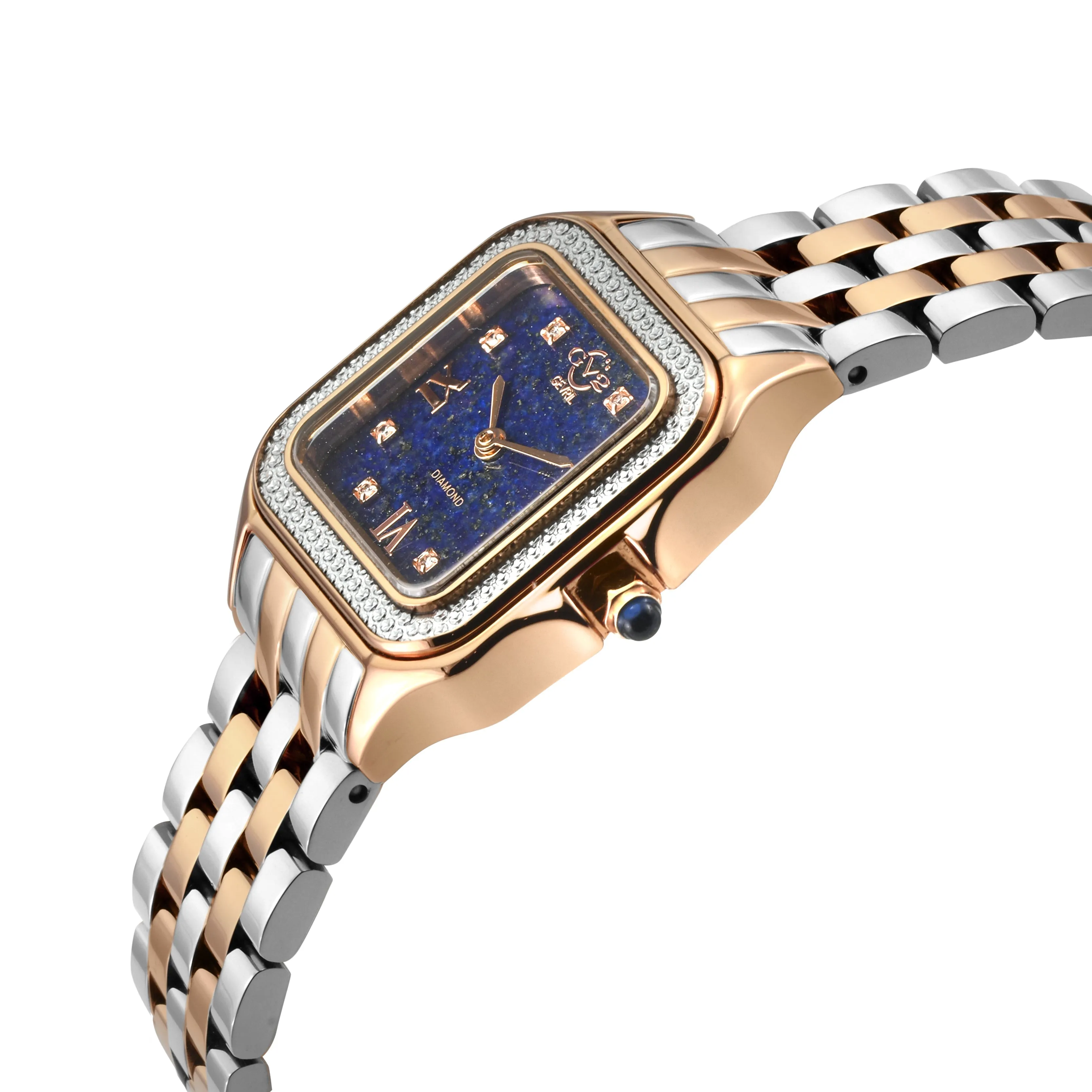 GV2 Milan Diamond Swiss Quartz - Blue Lapis