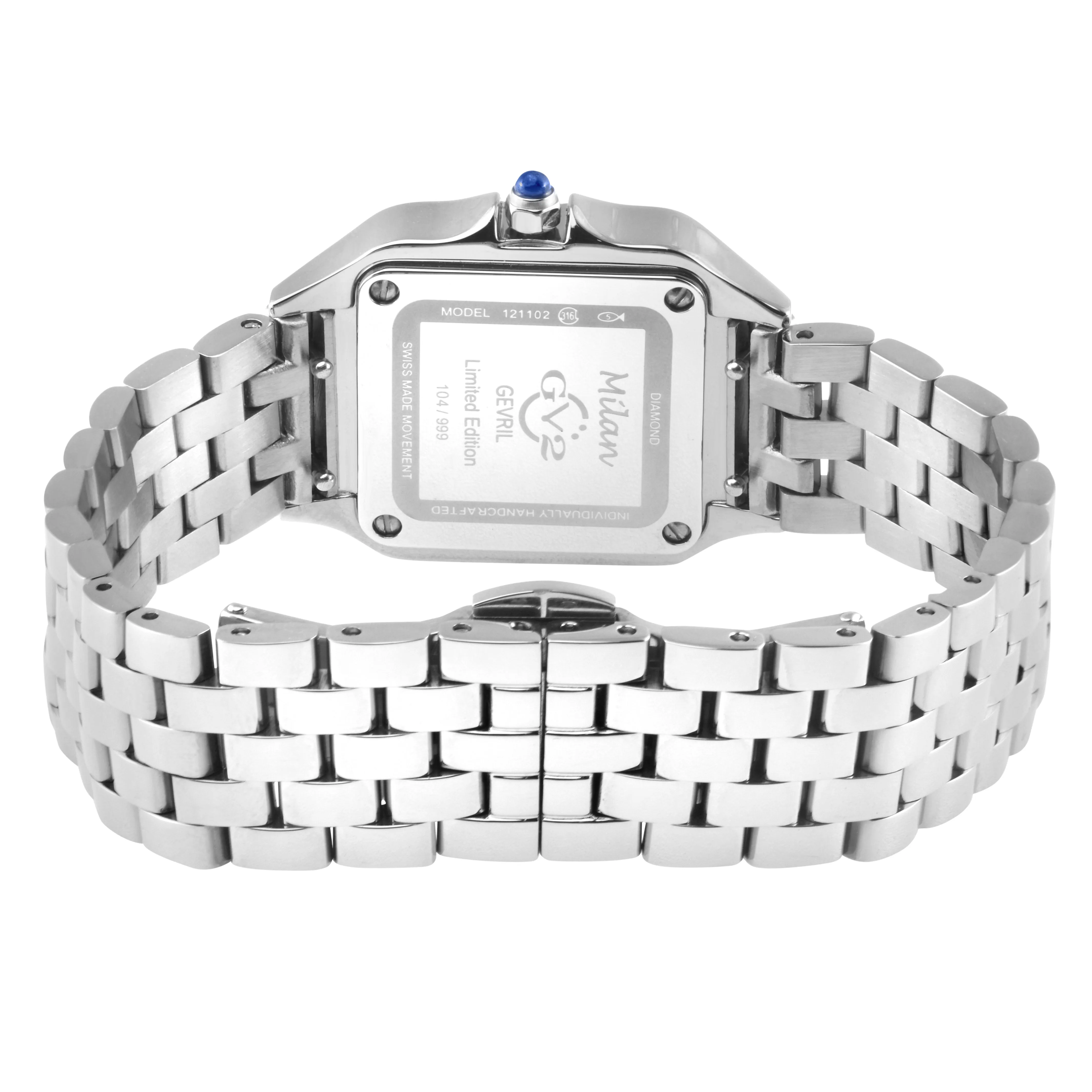 GV2 Milan Diamond Swiss Quartz - Rose Quartz