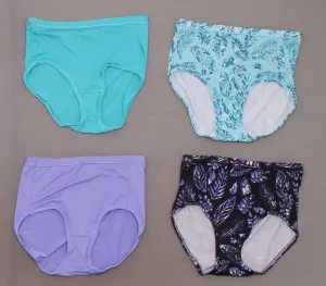 Hanes LOT OF 4 Womens Cool & Comfortable Microfiber Briefs Panties Underwear