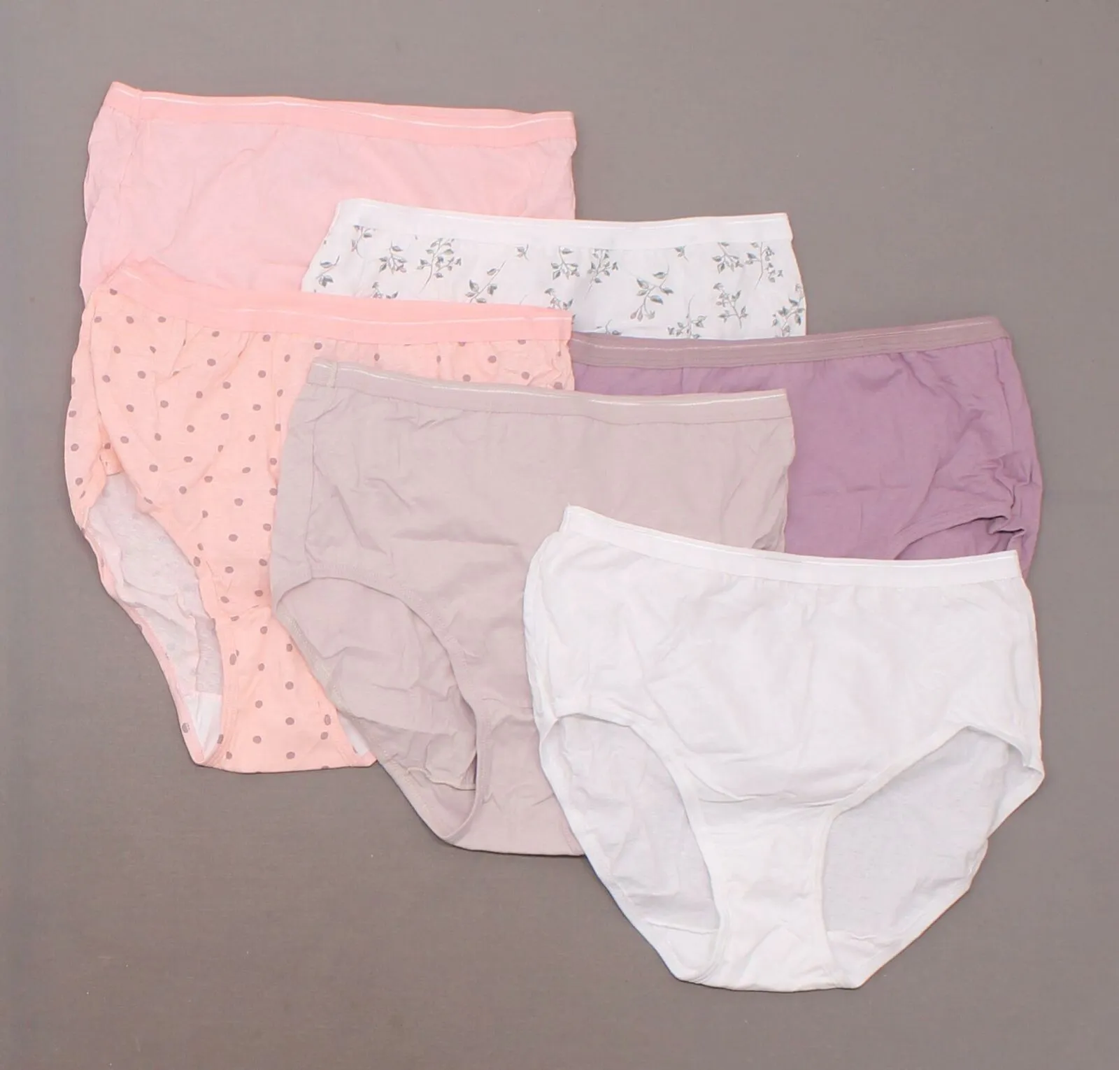 Hanes Women's 6 Pairs Assorted Cotton Classic Briefs