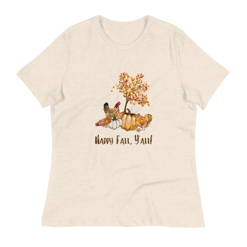 Happy Fall, Y'All Women's Relaxed T-Shirt