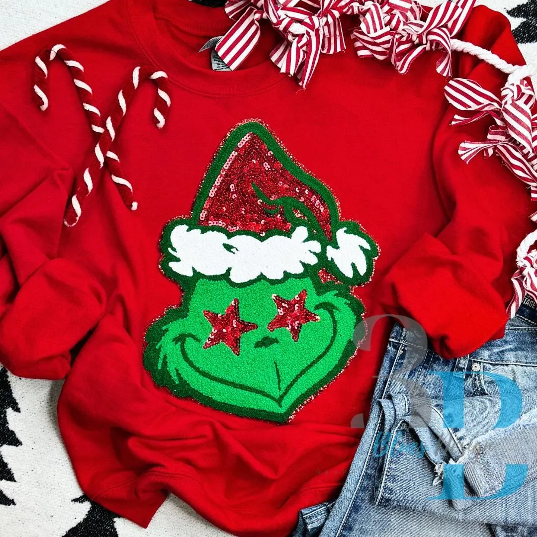 Hazel Blues® |  GRINCHY Face SWEATSHIRT