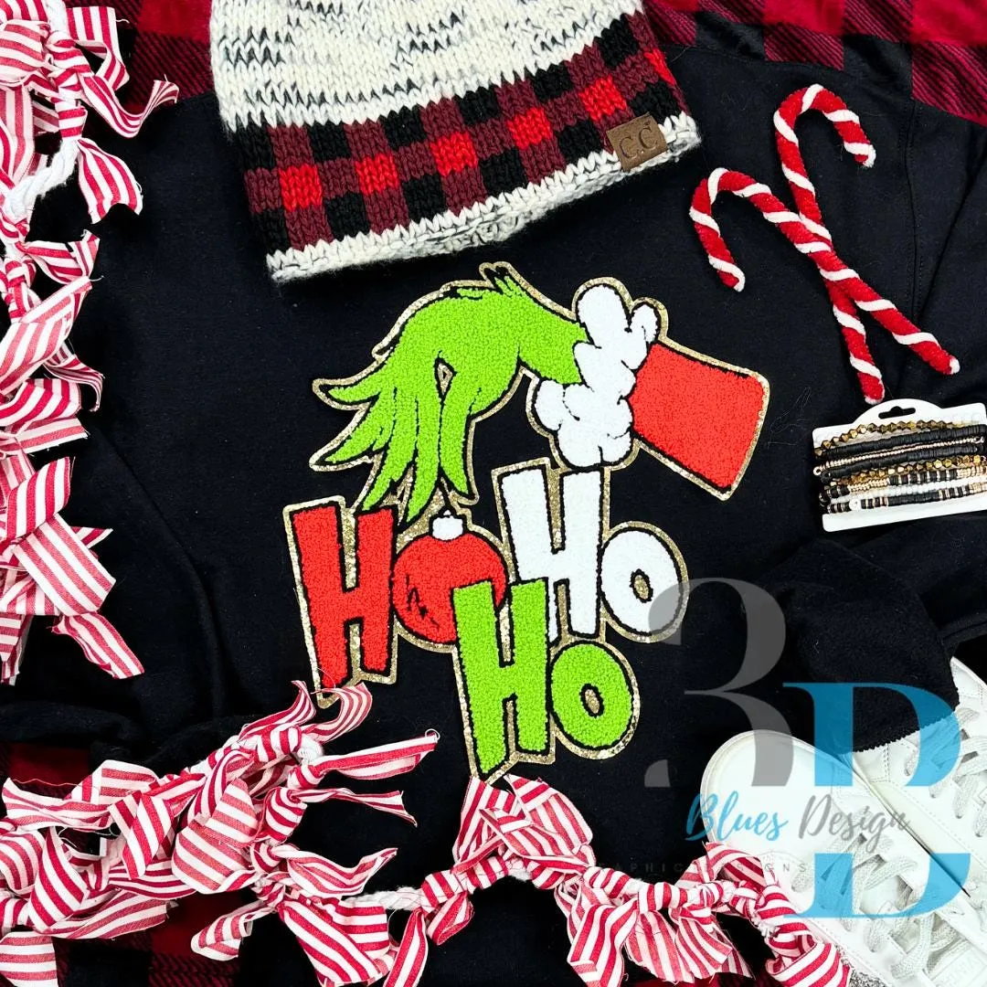 Hazel Blues® |  GRINCHY Ho Ho Ho SWEATSHIRT