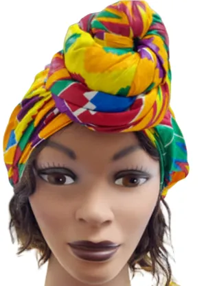 Headwrap - Afrixan Print Pre-Tied Knotted