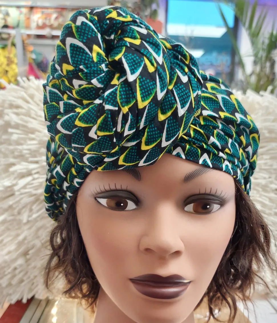 Headwrap - Afrixan Print Pre-Tied Knotted