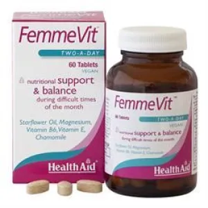 HealthAid | FemmeVit PMS - 60 Tablets | 60 tablet