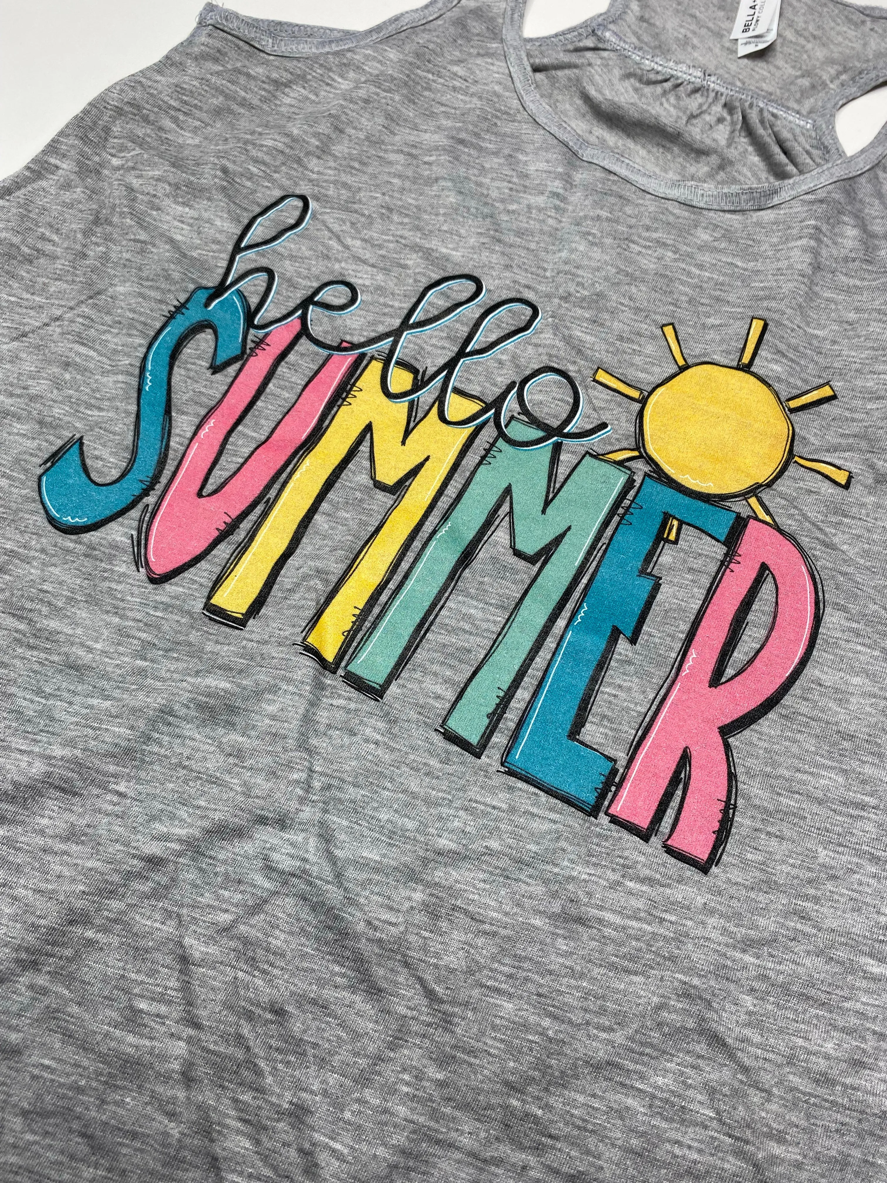 Hello Summer Graphic Tank