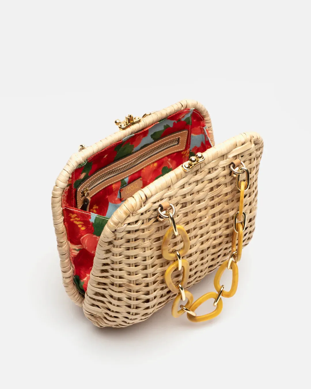 HEN WICKER PEONY BASKET NATURAL