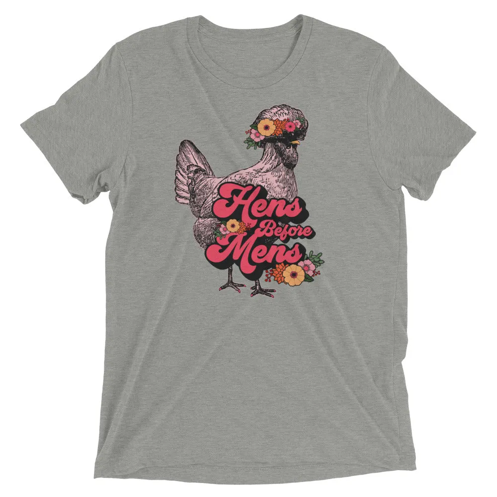 Hens Before Mens Unisex T-shirt, Flower Child Edition
