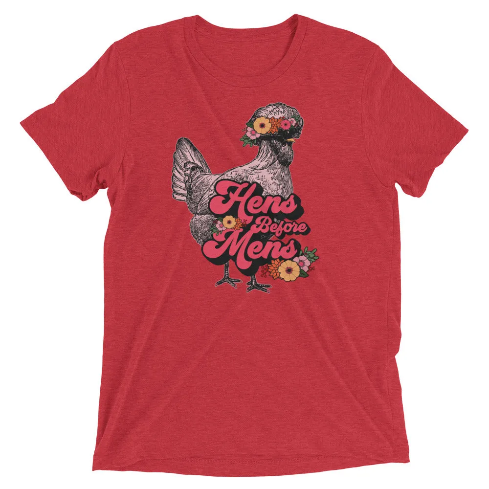 Hens Before Mens Unisex T-shirt, Flower Child Edition