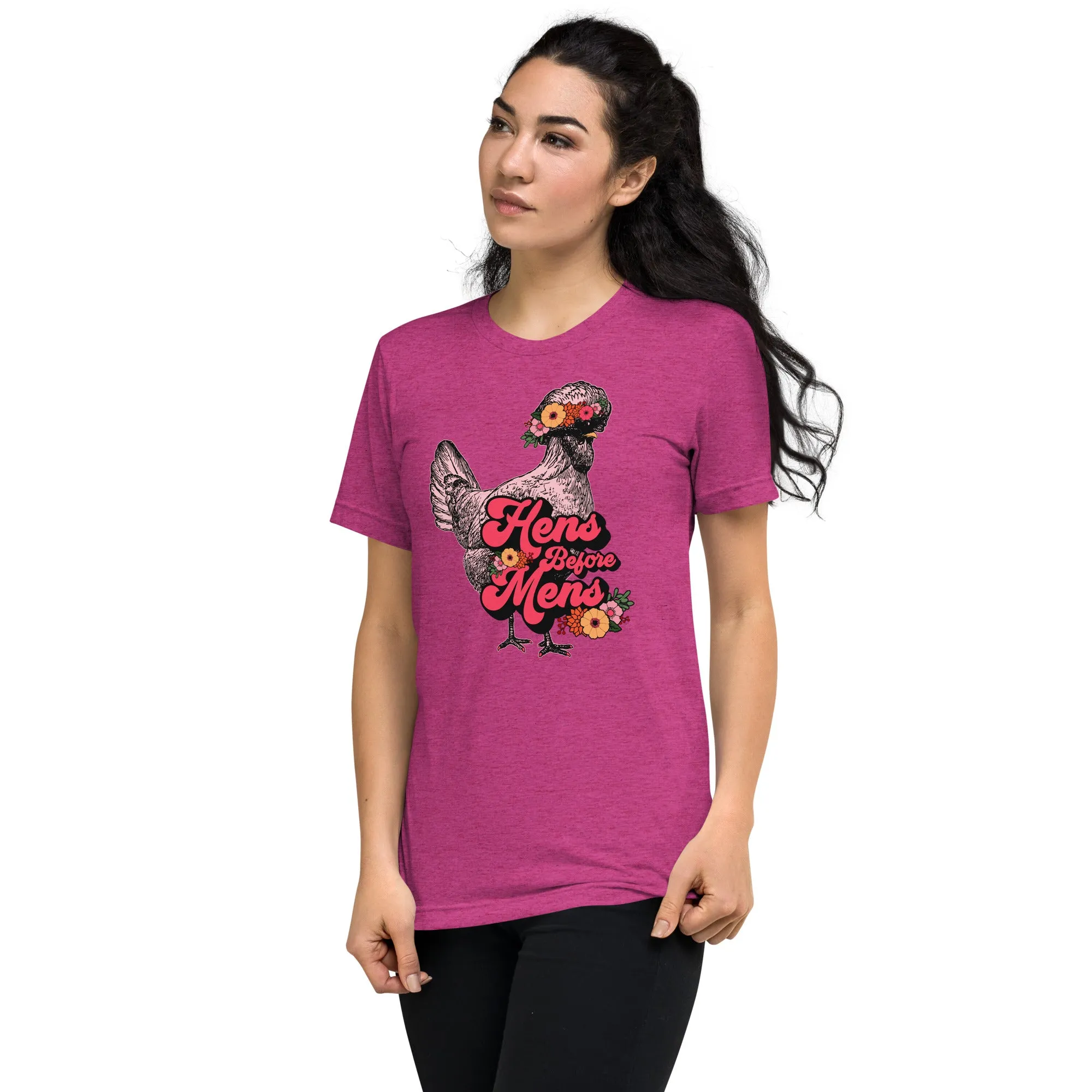 Hens Before Mens Unisex T-shirt, Flower Child Edition