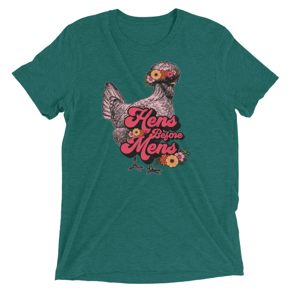 Hens Before Mens Unisex T-shirt, Flower Child Edition