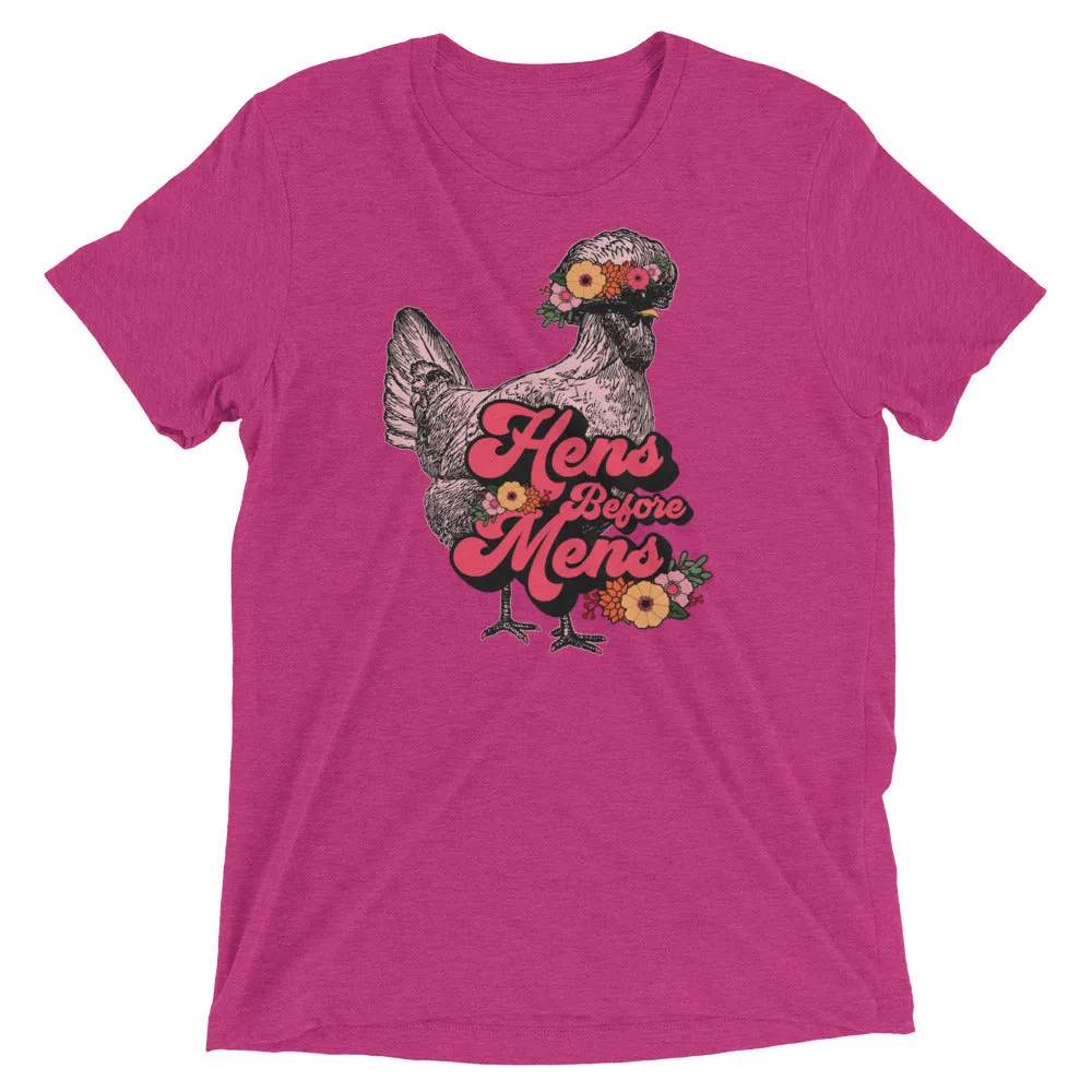 Hens Before Mens Unisex T-shirt, Flower Child Edition