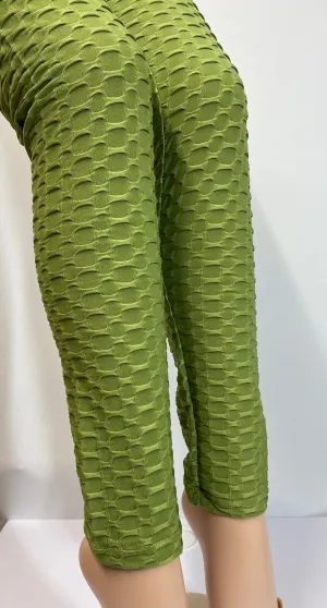 Honeycomb Green Leggings