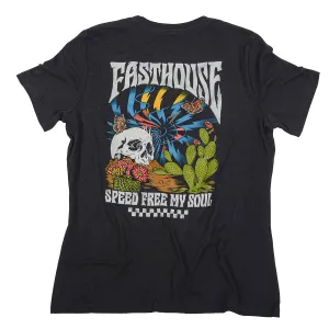 Illusion Women's Tee - Black Slub