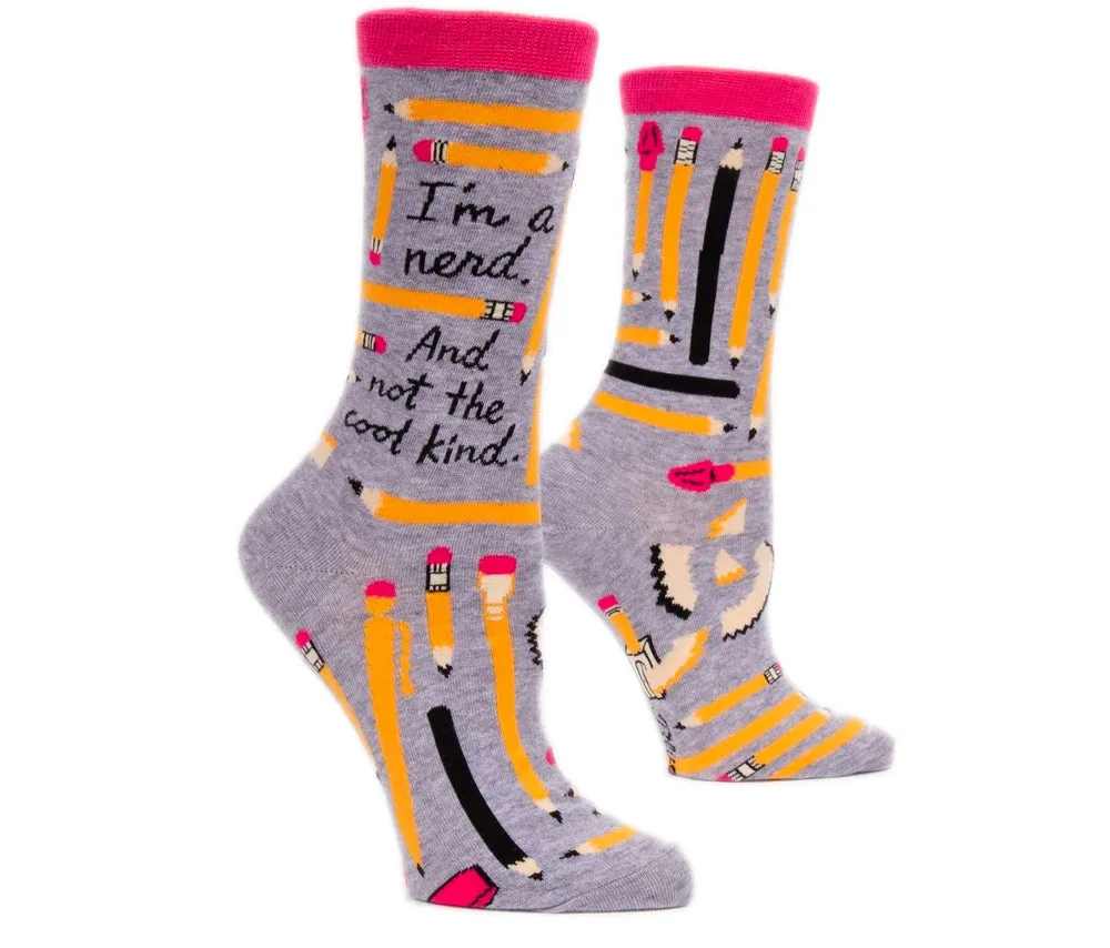 I'm A Nerd And Not The Cool Kind Crew Socks