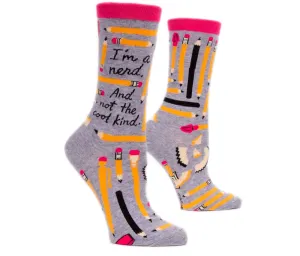 I'm A Nerd And Not The Cool Kind Crew Socks