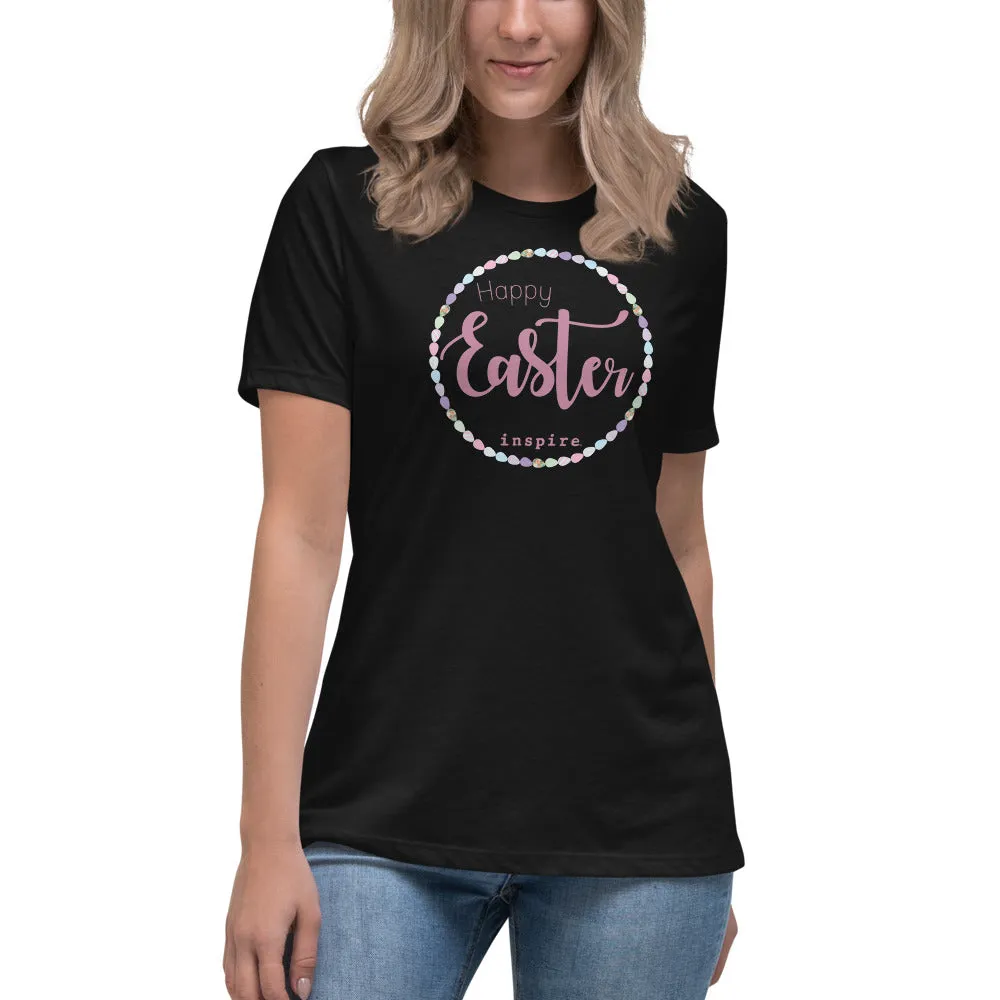 inspire Happy Easter Women's Relaxed T-Shirt
