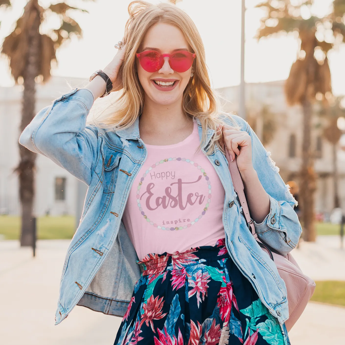 inspire Happy Easter Women's Relaxed T-Shirt