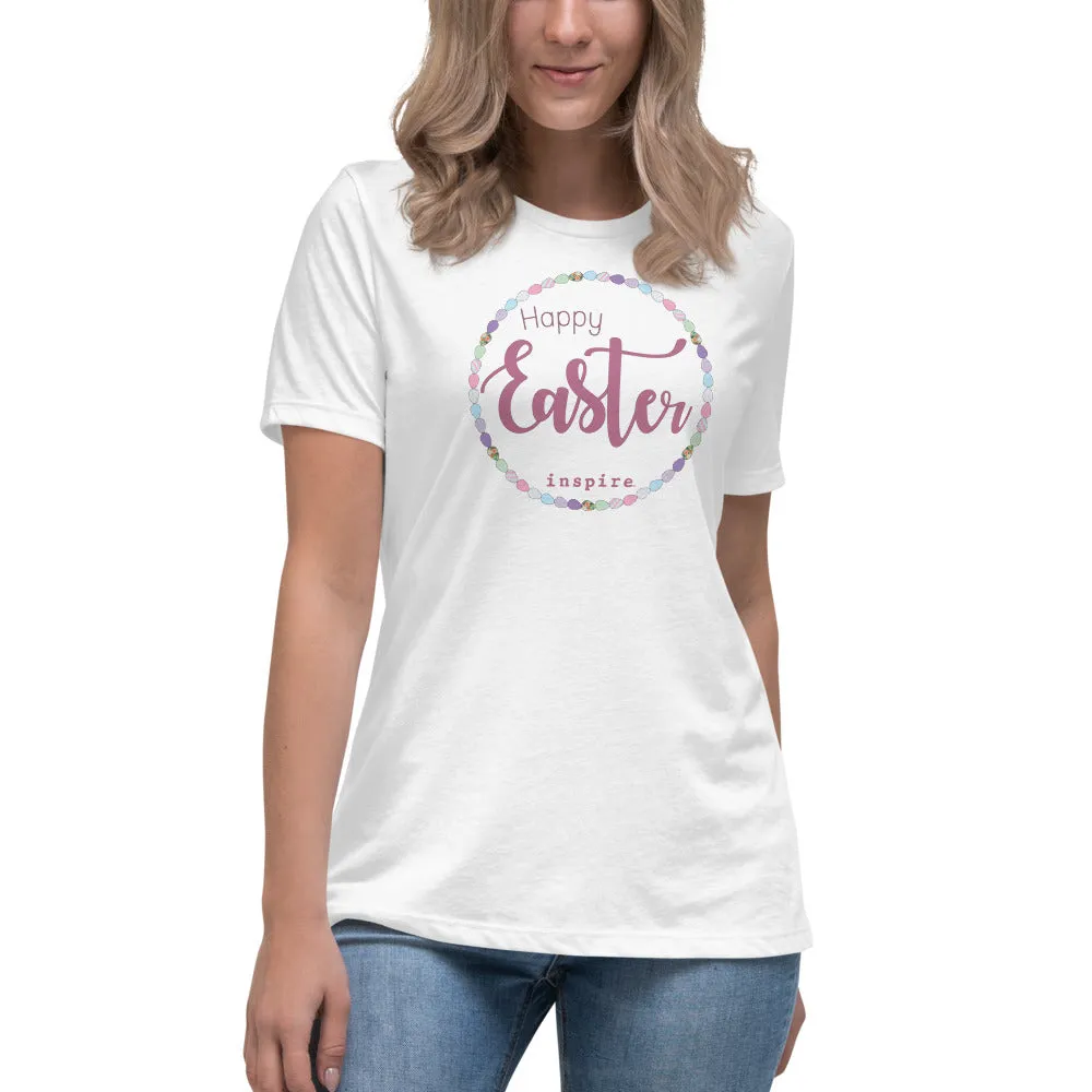 inspire Happy Easter Women's Relaxed T-Shirt