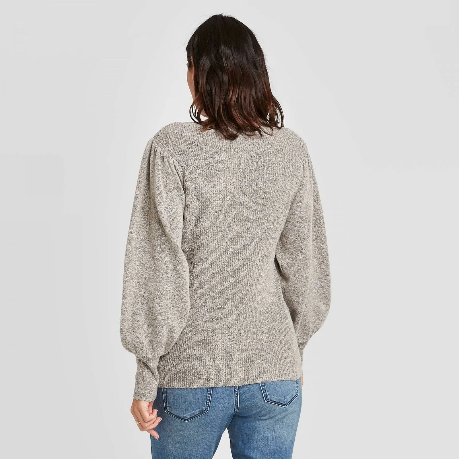 Isabel Maternity by Ingrid & Isabel Long Statement Sleeve Textured Sweater