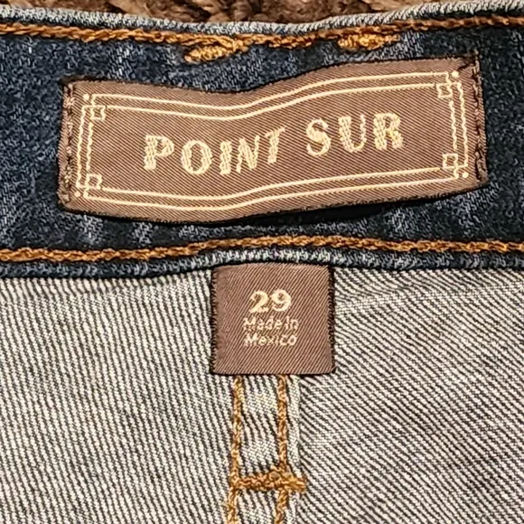 J. Crew Point Sur Denim Darkwash High-rise Wideleg Crop Designer Jeans Sz. 29 **