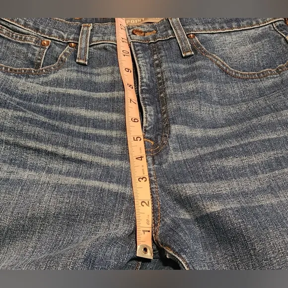 J. Crew Point Sur Denim Darkwash High-rise Wideleg Crop Designer Jeans Sz. 29 **