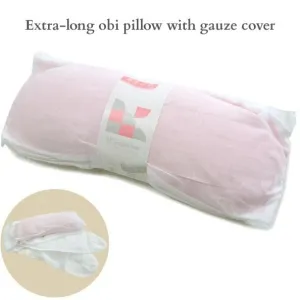Japanese Women's LONG Obi-Makura (pillow) with Cotton Gauze Belt for Traditional Kimono and Yukata