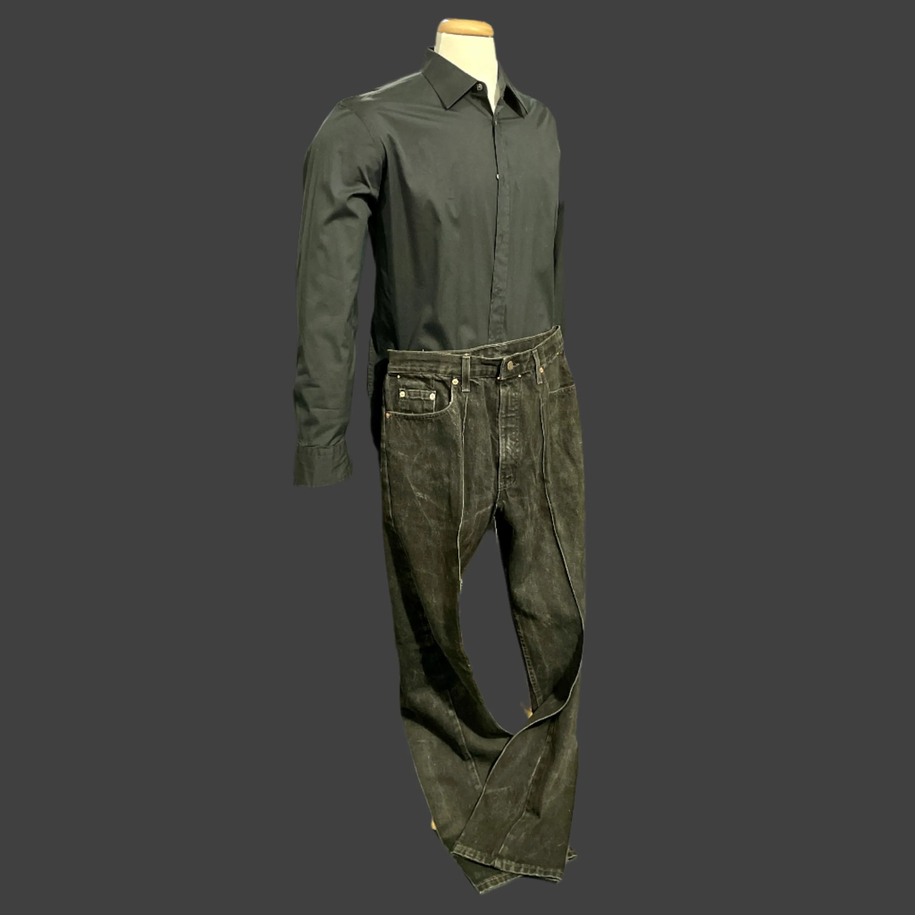 Jerry Lee Lewis, Hugo Boss, Stage Worn Shirt, Levis Jeans, (worn together) James Leddy Boots, (Sold Separate)