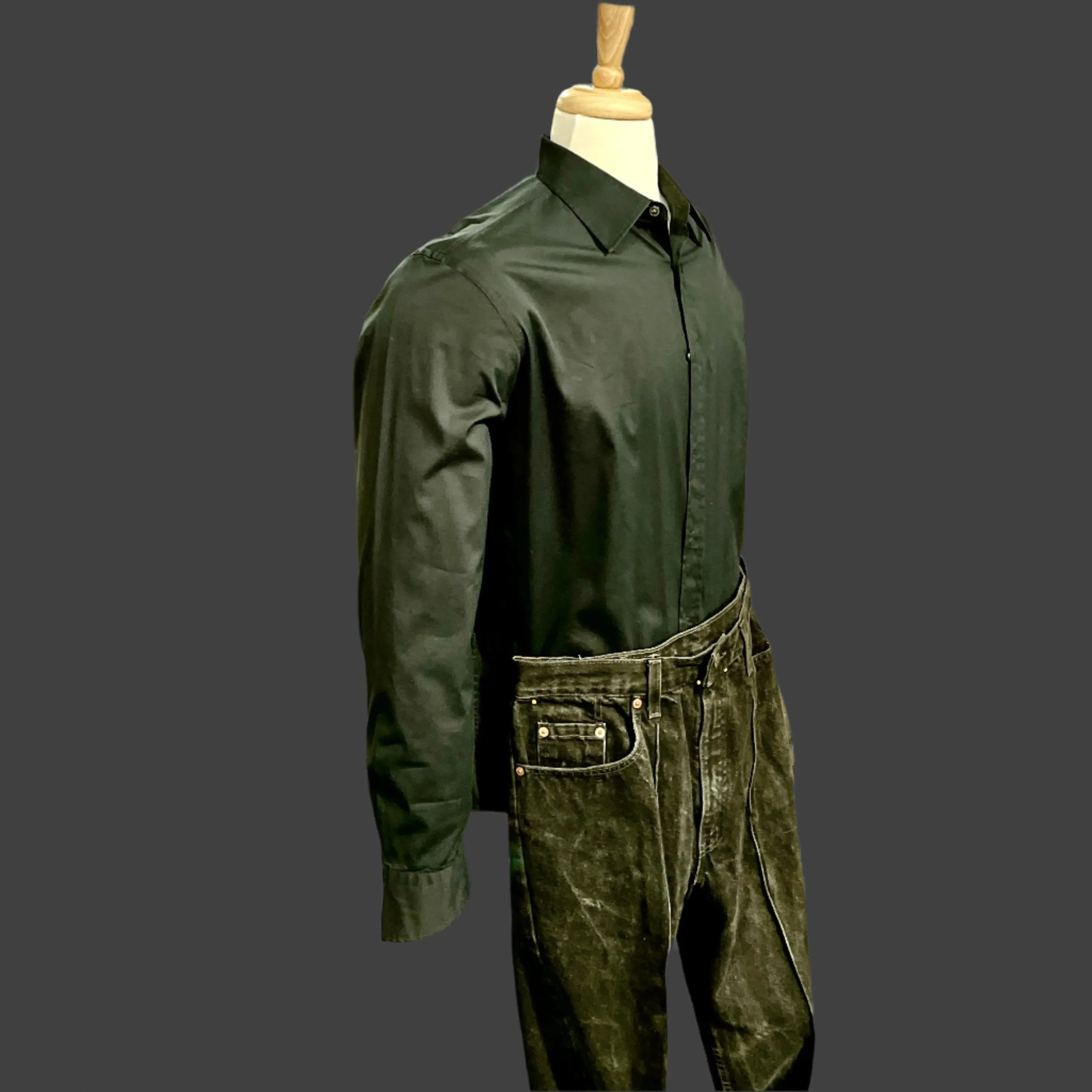 Jerry Lee Lewis, Hugo Boss, Stage Worn Shirt, Levis Jeans, (worn together) James Leddy Boots, (Sold Separate)