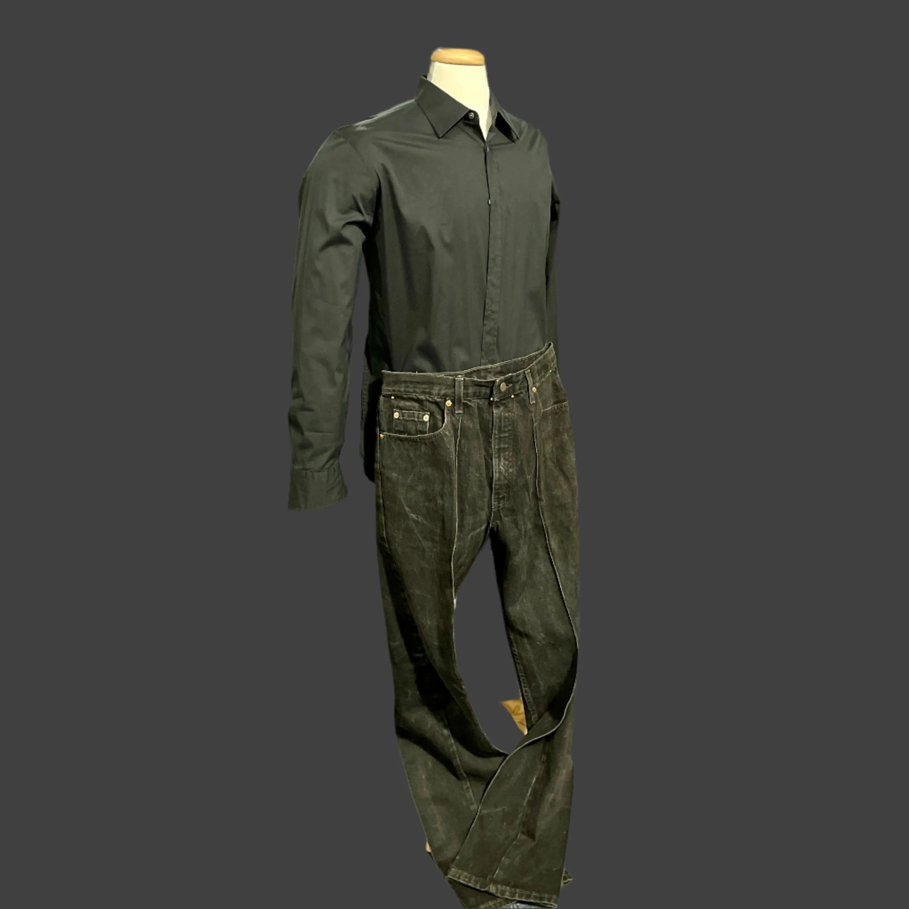 Jerry Lee Lewis, Hugo Boss, Stage Worn Shirt, Levis Jeans, (worn together) James Leddy Boots, (Sold Separate)