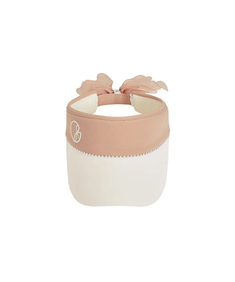J.Jane Pearl Line Ribbon Suncap - Beige
