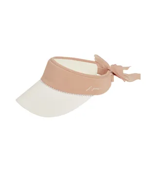 J.Jane Pearl Line Ribbon Suncap - Beige