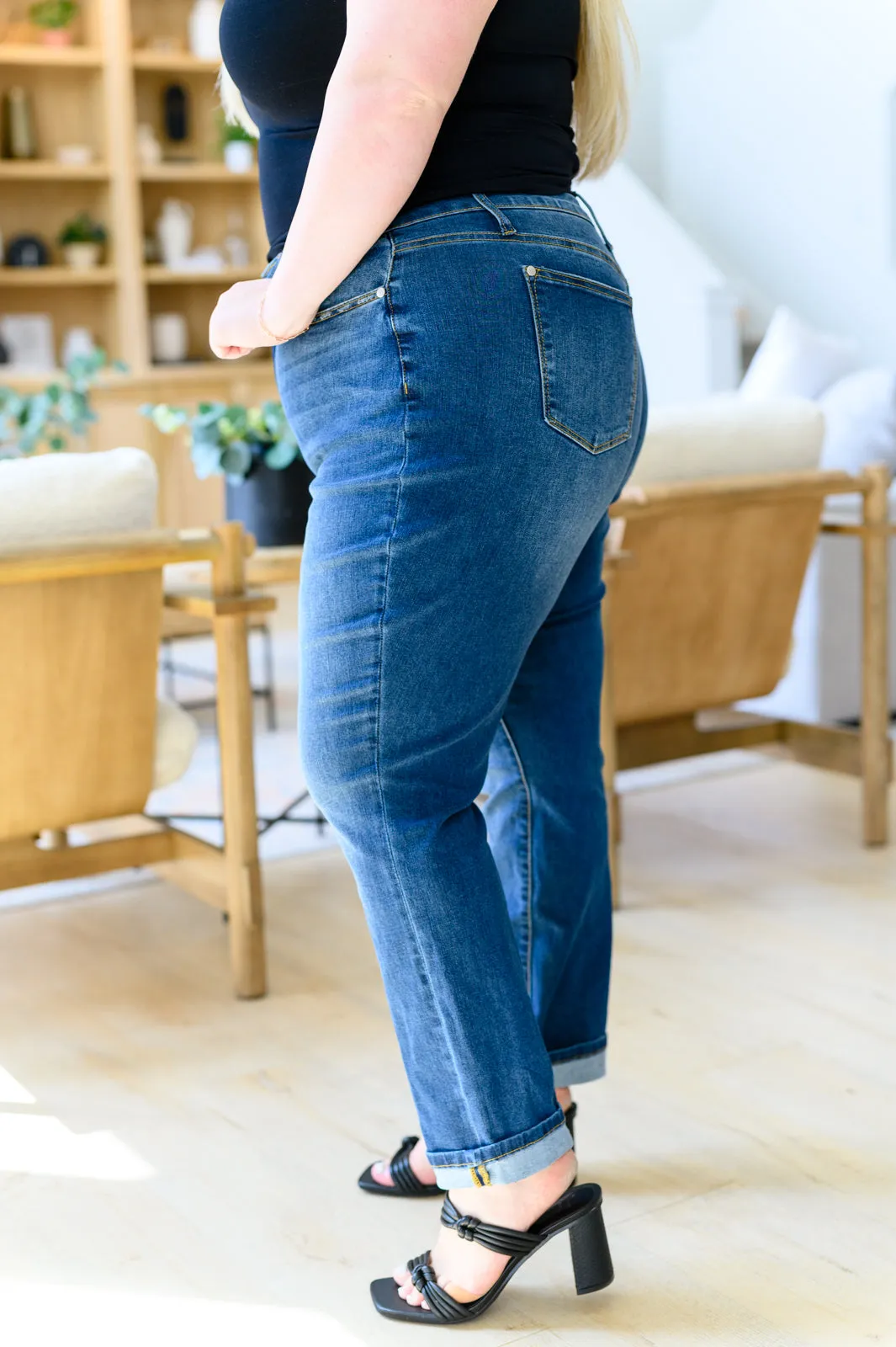 Judy Blue High-Rise Cool Denim Boyfriend Jeans