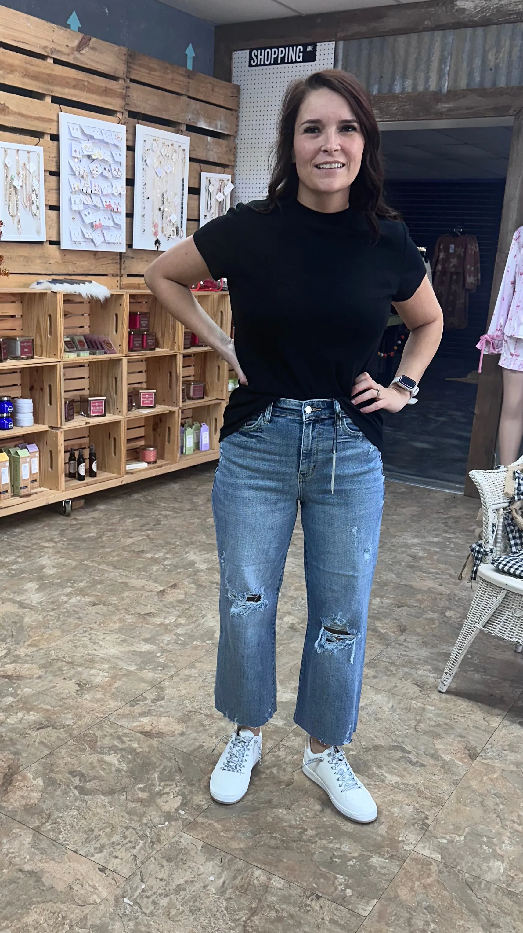 Judy Blue High Waist Destroy Crop Jeans