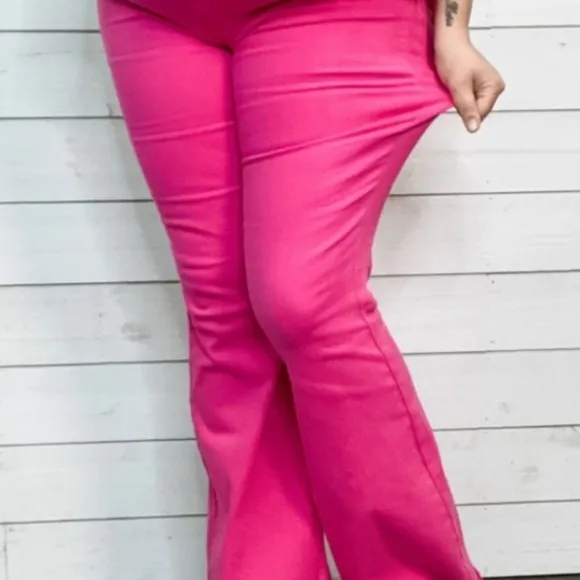 Judy Blue Hot Pink Limited Edition Flare Jeans