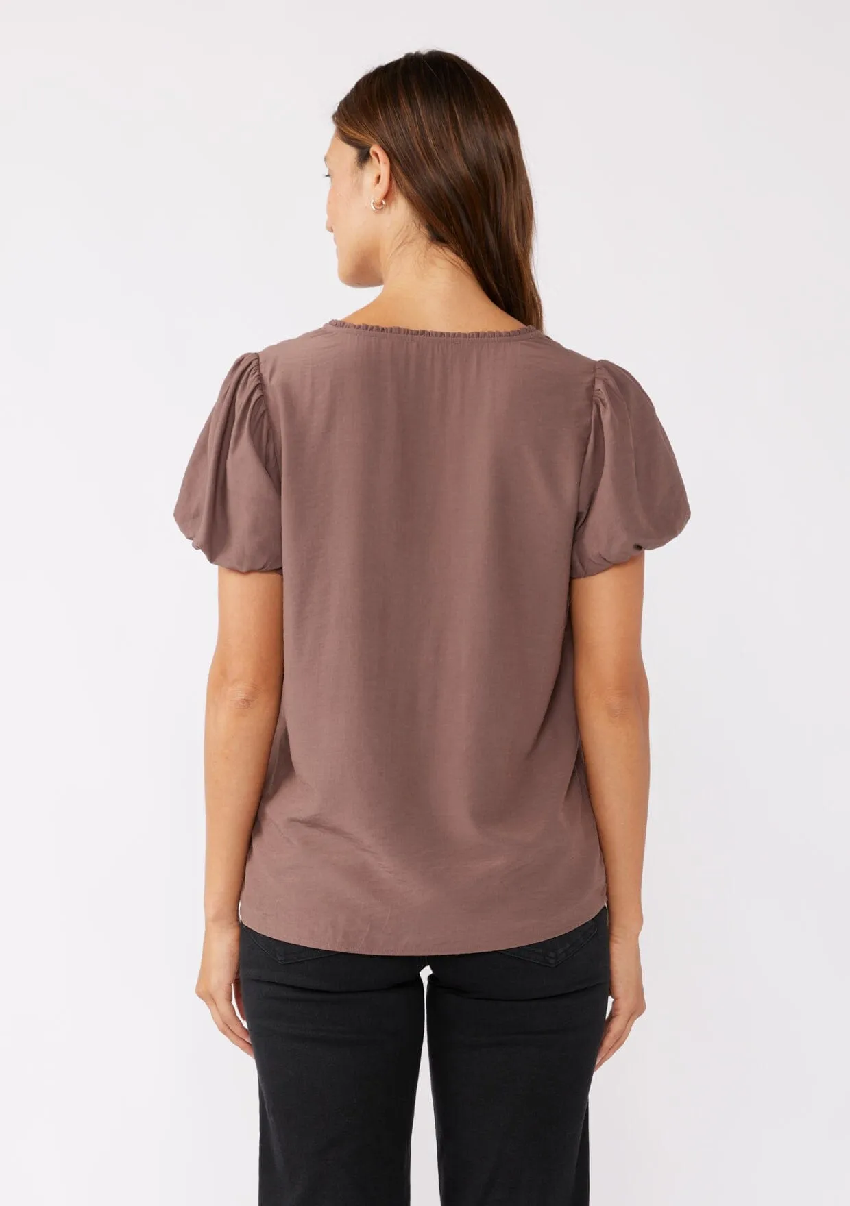 Julieta Bubble Sleeve Top