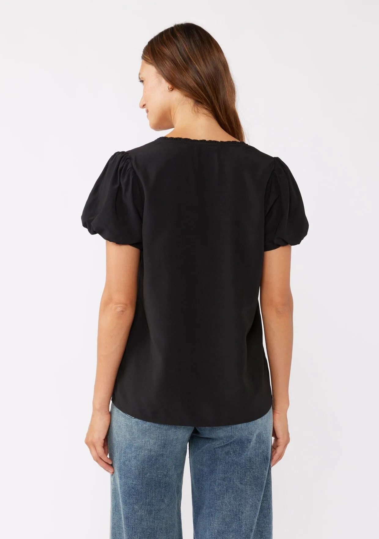 Julieta Bubble Sleeve Top