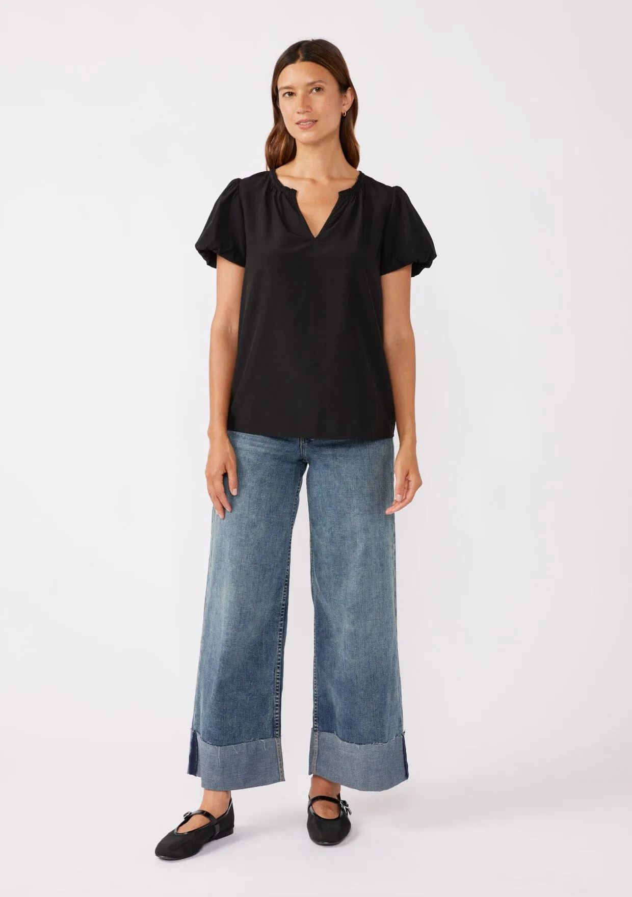 Julieta Bubble Sleeve Top