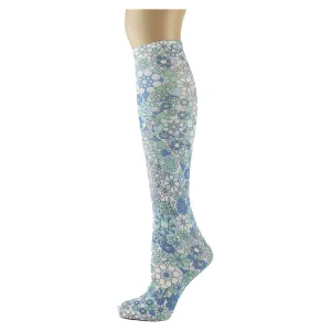 Kaleidoscope Blue Knee Highs