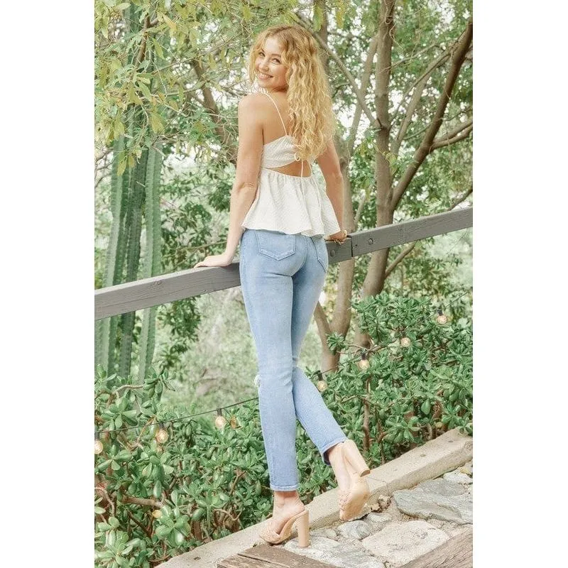 Kancan High Rise Slim Straight Jeans