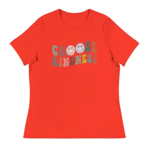 Kindness Shirt - Happy Face- Women's Relaxed T-Shirt