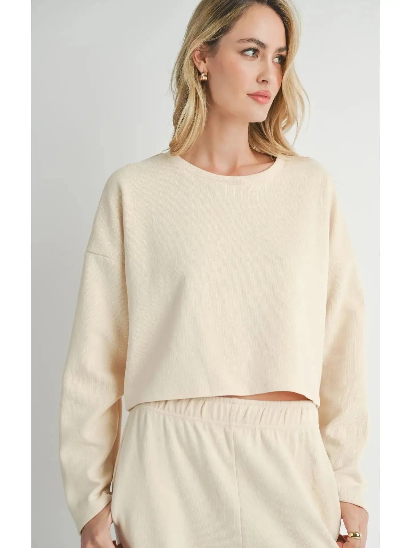 Knit Crewneck {Cream}